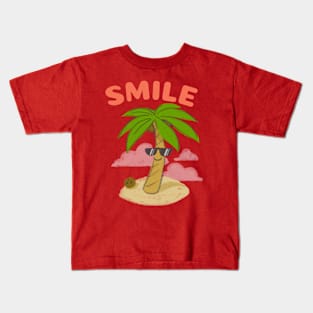 Smile like a Palm Tree Kids T-Shirt